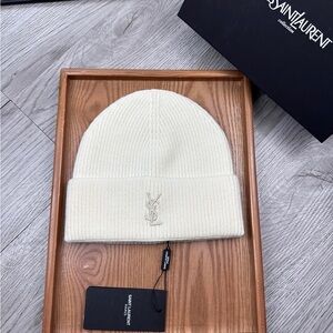 Yves Saint Laurent Knit Beanie Hat